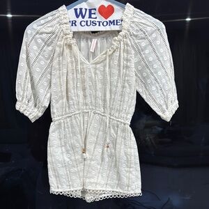 Zimmerman Elegant White Lace Women Top